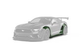 ROBOT CRAFTSMAN  "Cavalier" Widebody Wheel Arches & Side Skirts For Mustang S550.1 2015-2017 Carbon Fiber